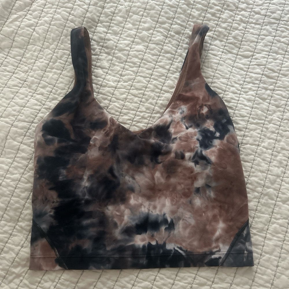 Lululemon Athletica Tie-Dye Tank Top - Black and Brown